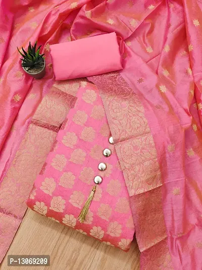 Chikankari Gota Salwar Suit In Baby Pink|Shop Chikankari Unstitched Suits |Jhakhas